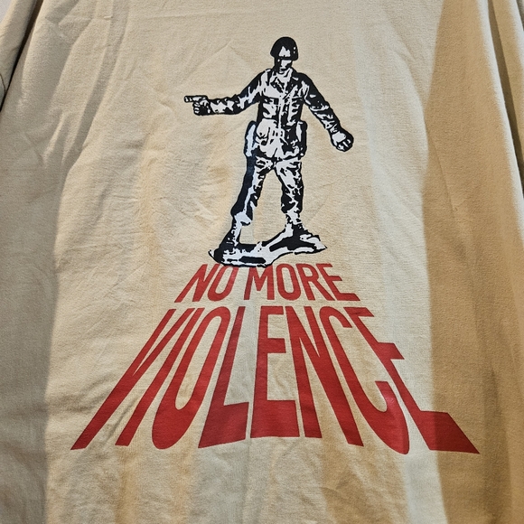 TEE LIBRARY No More Violence Oversized T-Shirt - UNISEX - Picture 3 of 7